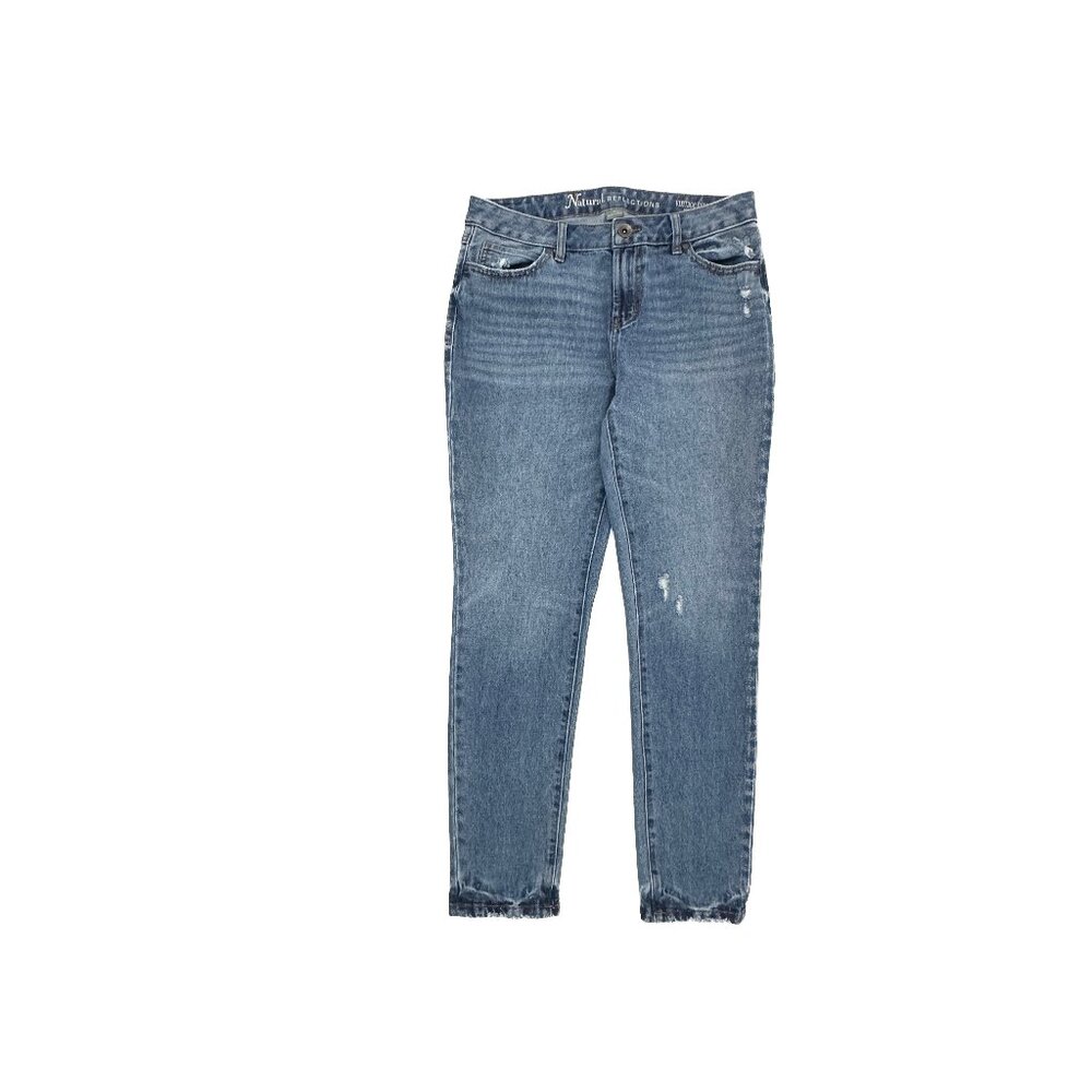 Natural Reflections Vintage‎ Reunion Distressed Women's size 8 Blue Denim Jeans